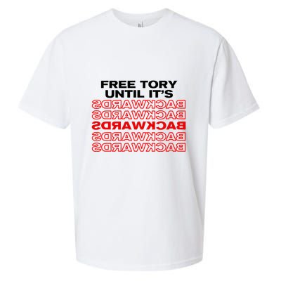 Free Tory Until ItS Backwards Sueded Cloud Jersey T-Shirt