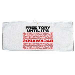 Free Tory Until ItS Backwards Large Microfiber Waffle Golf Towel