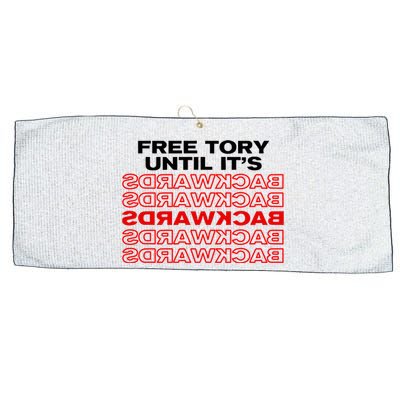 Free Tory Until ItS Backwards Large Microfiber Waffle Golf Towel