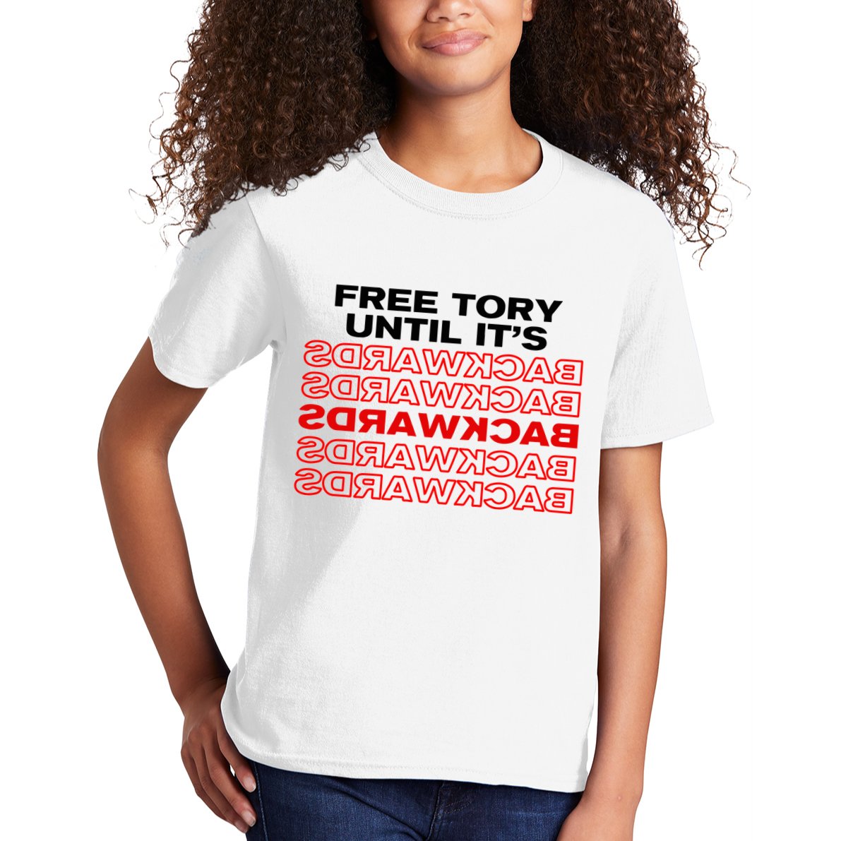 Free Tory Until ItS Backwards Kids T-Shirt