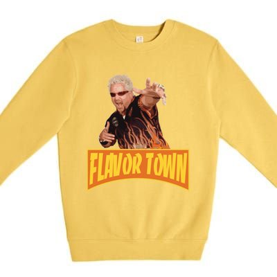 Flavor Town Usa Guy Flerl Premium Crewneck Sweatshirt