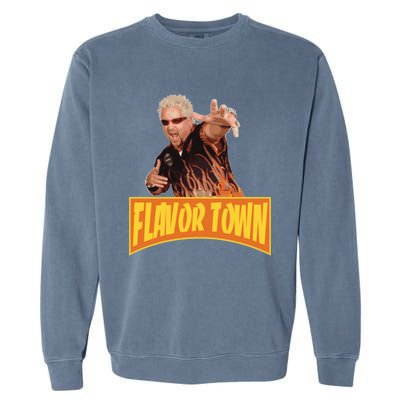 Flavor Town Usa Guy Flerl Garment-Dyed Sweatshirt