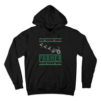 Farmer Tractors Ugly Christmas Xmas Sweater Hoodie