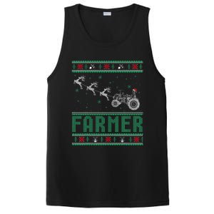 Farmer Tractors Ugly Christmas Xmas Sweater PosiCharge Competitor Tank