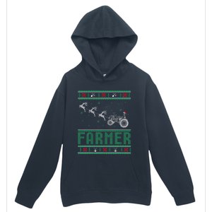 Farmer Tractors Ugly Christmas Xmas Sweater Urban Pullover Hoodie