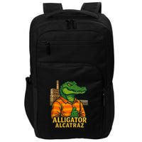 Funny Thumbs Up Alligator Alcatraz Impact Tech Backpack