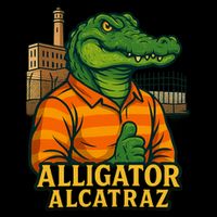 Funny Thumbs Up Alligator Alcatraz Impact Tech Backpack