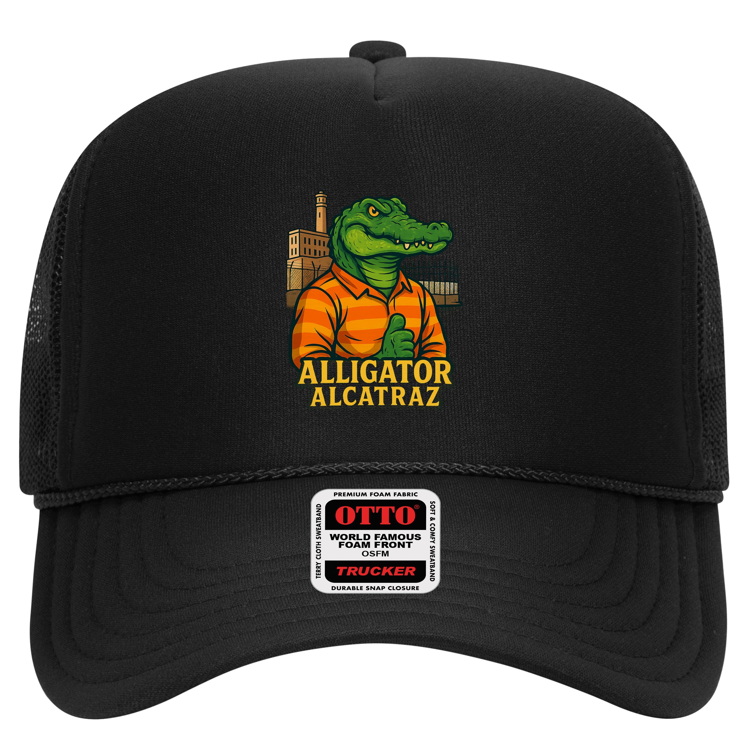 Funny Thumbs Up Alligator Alcatraz Hat