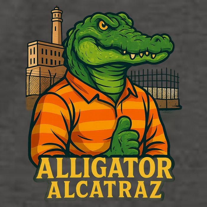 Funny Thumbs Up Alligator Alcatraz Vector Backpack