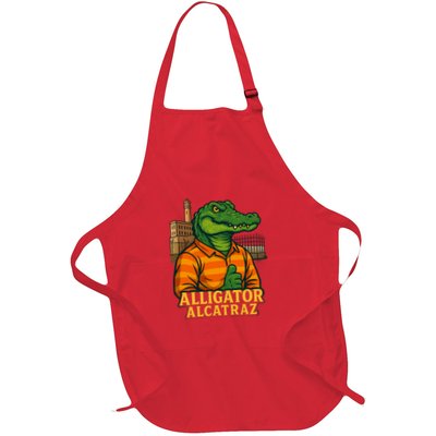 Funny Thumbs Up Alligator Alcatraz Apron