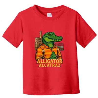 Funny Thumbs Up Alligator Alcatraz Toddler T-Shirt