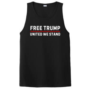 Free Trump United We Stand Support Trump 2024 Funny Gift PosiCharge Competitor Tank