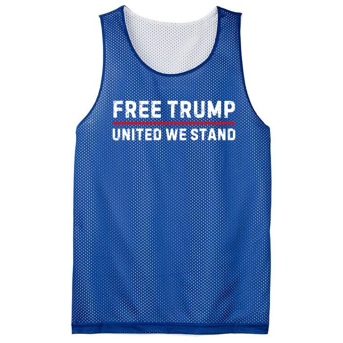 Free Trump United We Stand Support Trump 2024 Funny Gift Mesh Reversible Basketball Jersey Tank