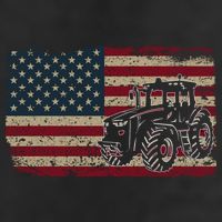 Farm Tractors Usa Flag Patriotic Farming Gift Beanie