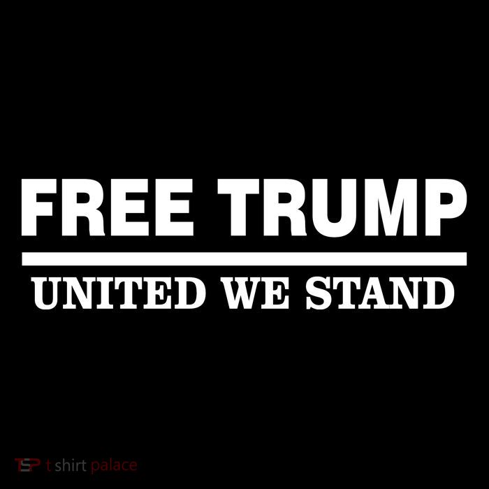 Free Trump United We Stand President Trump Supportive Drawstring Bag
