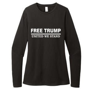 Free Trump United We Stand President Trump Supportive Womens CVC Long Sleeve Shirt