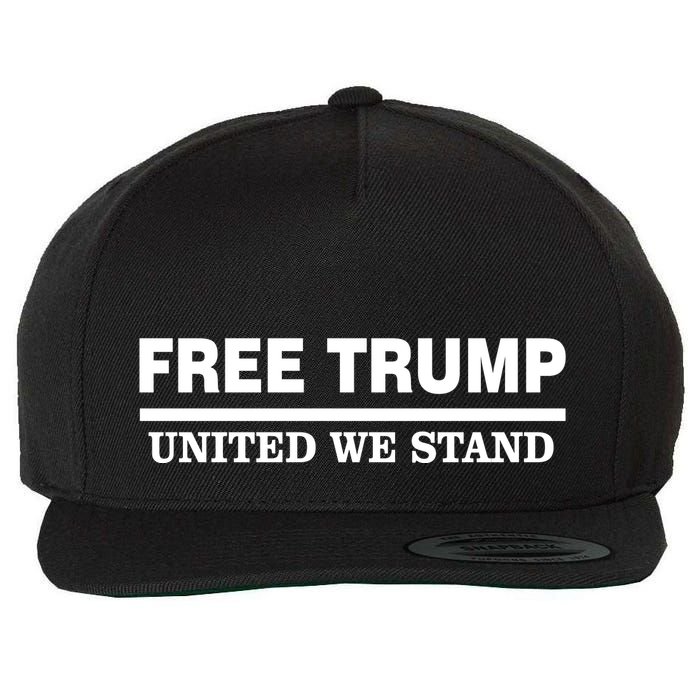 Free Trump United We Stand President Trump Supportive Wool Snapback Cap