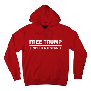 Free Trump United We Stand President Trump Supportive Hoodie