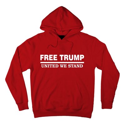 Free Trump United We Stand President Trump Supportive Hoodie