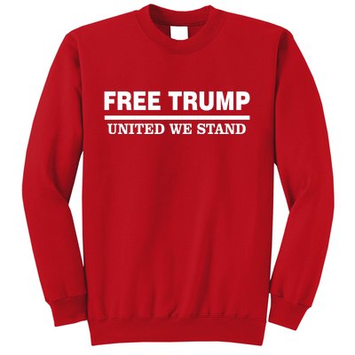 Free Trump United We Stand President Trump Supportive Sweatshirt