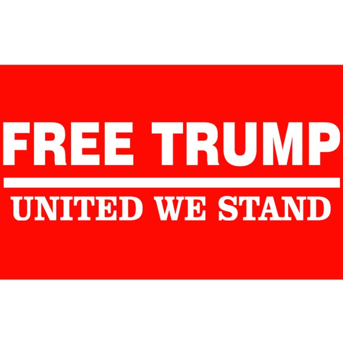 Free Trump United We Stand President Trump Supportive Bumper Sticker