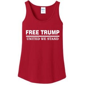 Free Trump United We Stand President Trump Supportive Ladies Essential Tank