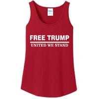 Free Trump United We Stand President Trump Supportive Ladies Essential Tank