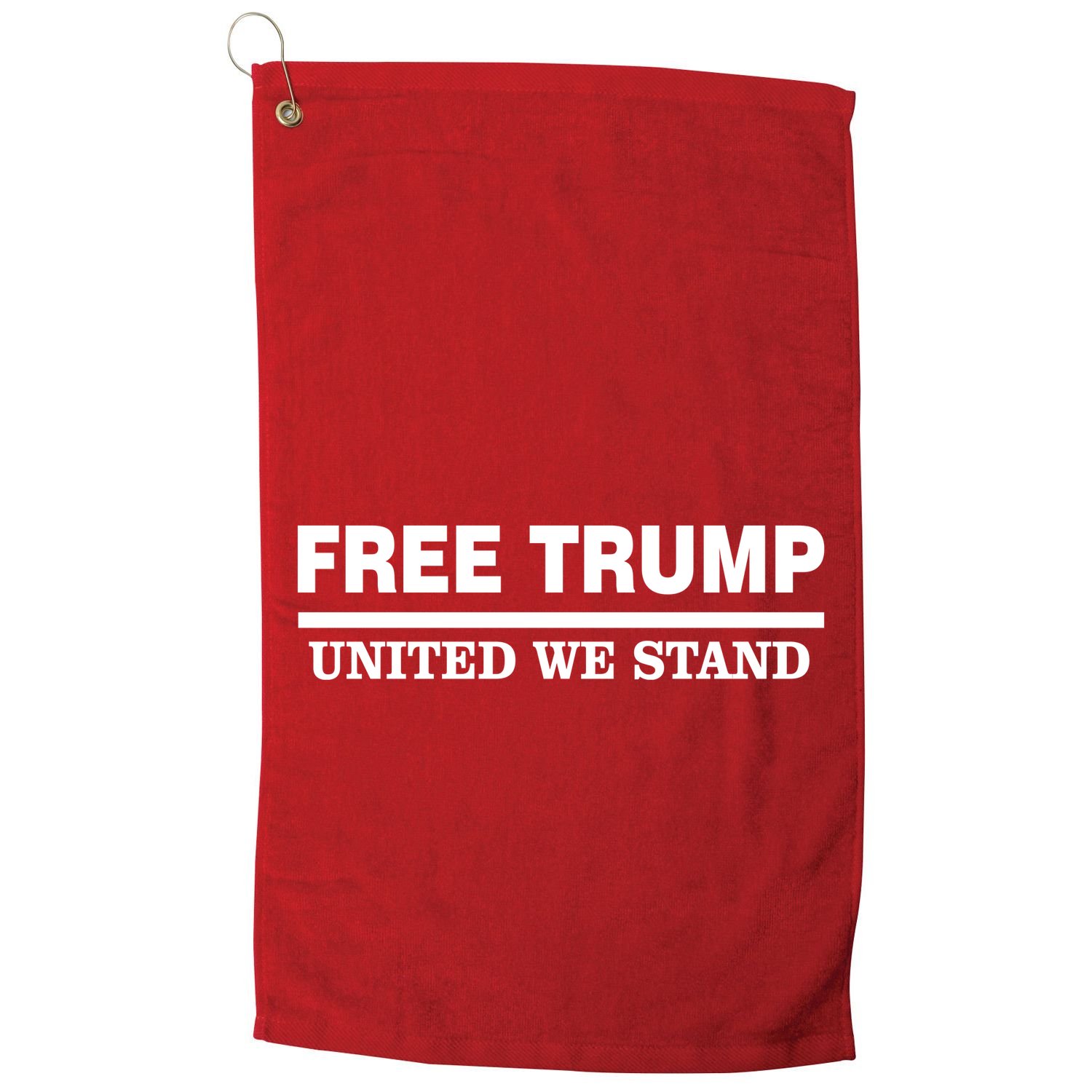 Free Trump United We Stand President Trump Supportive Golf Towel