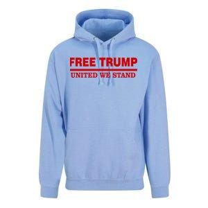 Free Trump United We Stand President Trump Supportive Unisex Surf Hoodie