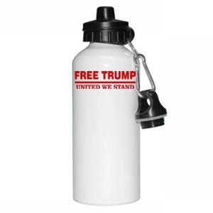 Free Trump United We Stand President Trump Supportive Aluminum Water Bottle