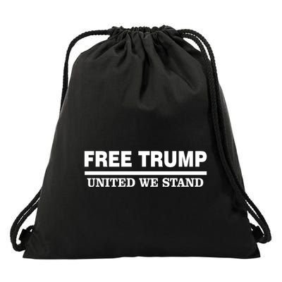 Free Trump United We Stand Drawstring Bag