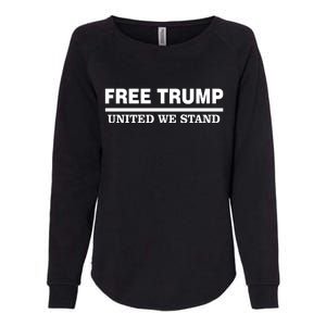 Free Trump United We Stand Womens California Wash Sweatshirt