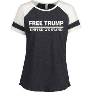 Free Trump United We Stand Enza Ladies Jersey Colorblock Tee