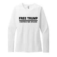 Free Trump United We Stand Womens CVC Long Sleeve Shirt