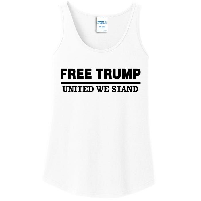 Free Trump United We Stand Ladies Essential Tank