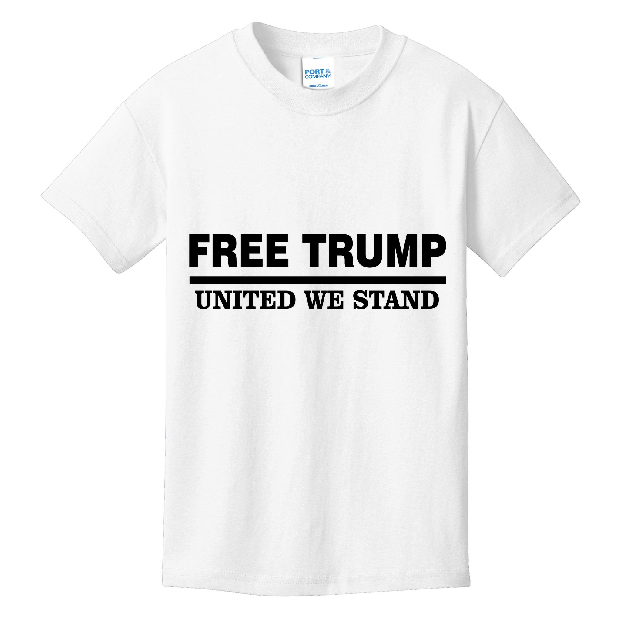 Free Trump United We Stand Kids T-Shirt