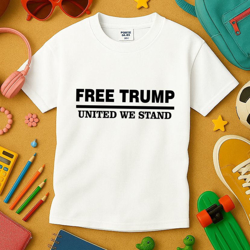 Free Trump United We Stand Kids T-Shirt