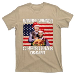 Funny Trump Vance Winner Winner Christmas Dinner Santa T-Shirt