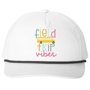 Field Trip Vibes Field Day Teacher Student School Funny Bus Snapback Five-Panel Rope Hat