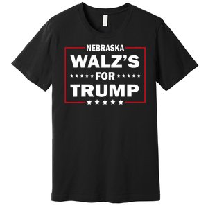 Funny Trump Vance WalzS For Trump Nebraska Premium T-Shirt