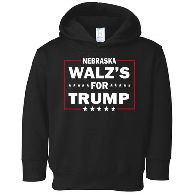 Funny Trump Vance WalzS For Trump Nebraska Toddler Hoodie