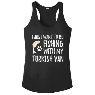 Fishing Turkish Van For Boating Cat Mom Or Cat Dad Meaningful Gift Ladies PosiCharge Competitor Racerback Tank