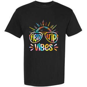 Field Trip Vibes Sunglasses Tie Dye Field Day Teachers Garment-Dyed Heavyweight T-Shirt