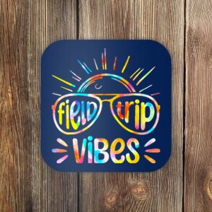 Field Trip Vibes Sunglasses Tie Dye Field Day Teachers Coaster