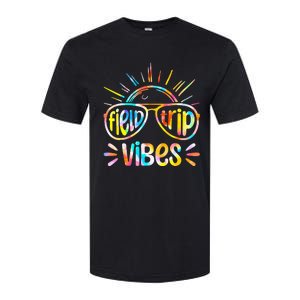 Field Trip Vibes Sunglasses Tie Dye Field Day Teachers Softstyle CVC T-Shirt