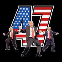 Funny Trump Victory Dance 47th President Dancing Sweatshirt
