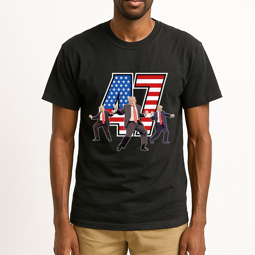 Funny Trump Victory Dance 47th President Dancing Tall T-Shirt