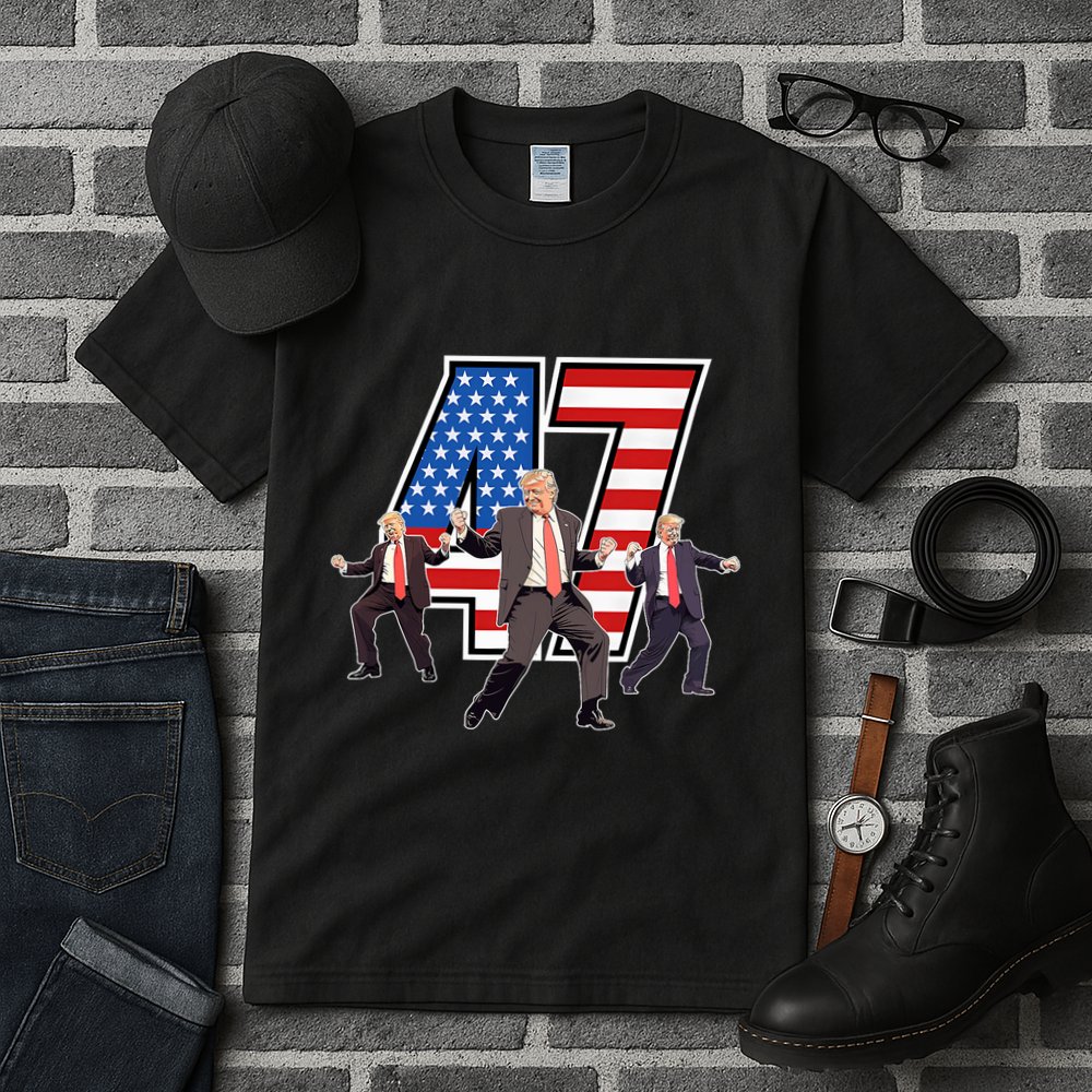 Funny Trump Victory Dance 47th President Dancing Tall T-Shirt