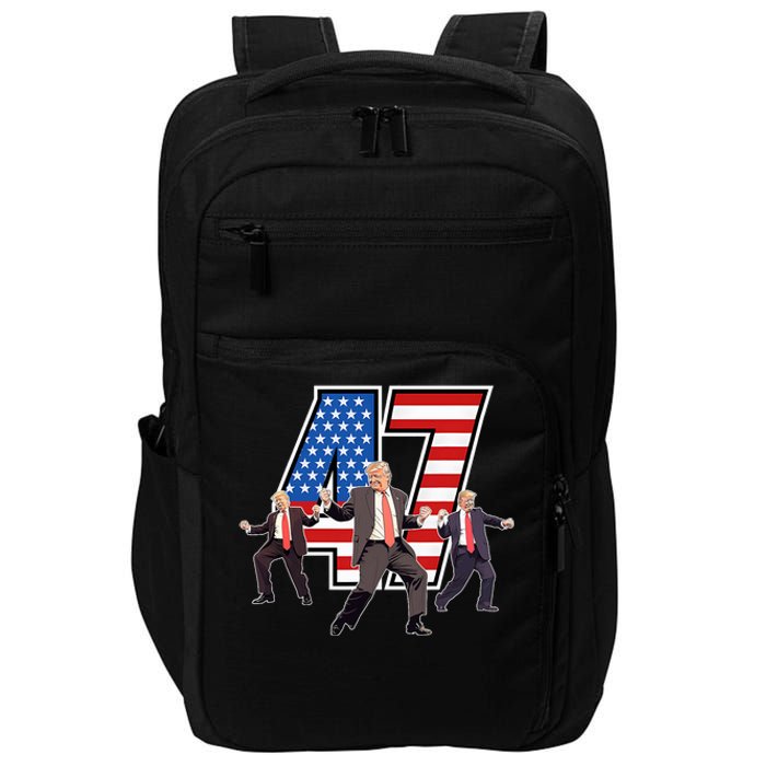 Funny Trump Victory Dance 47th President Dancing Impact Tech Backpack