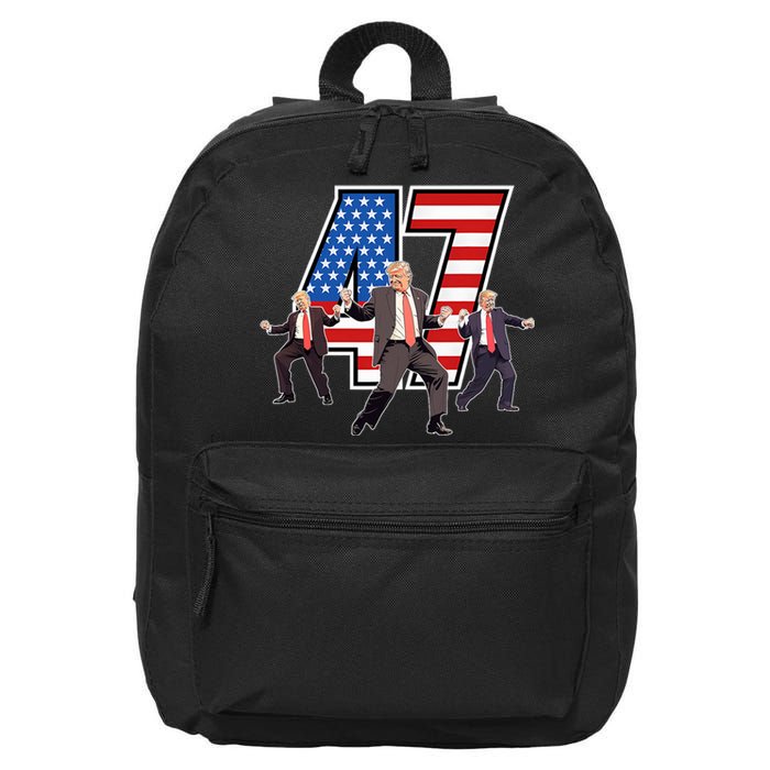 Funny Trump Victory Dance 47th President Dancing 16 in Basic Backpack